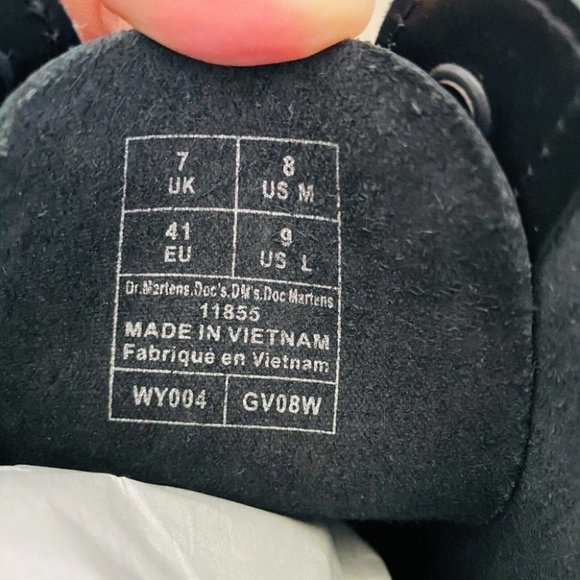 Dr. Martens Brand New 11855 Smooth Taller Boots Leather Combat Boots Women's 9 - Picture 9 of 11